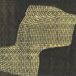 Eduardo Kac, "Xorex" (1982), xerox on patterned wrapping paperSize: Height 8.5 in; Width 12.2 in/ Height 21.5 cm; Width 31 cm, Collection Audrey Wallrock, London