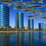 Tamiko Thiel, Clouding Green - Oracle HQ - Greenpeace Clean Energy Index 7.1%, Zero1 Biennial 2012