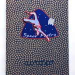 Eduardo Kac, Artist's book, "Space Poetry", multicolor risograph artist's book with onlay embroidered patch, 2016, 7.6 x 9.8 in (19,5 x 25 cm), 20 pgs. Edition of 100, signed and numbered.