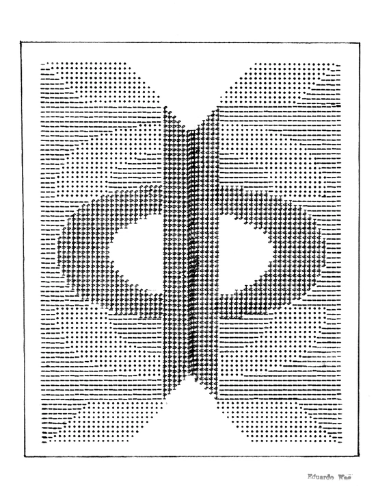 Eduardo Kac, "Untitled III," typewriting, 1981, 8.27×11.69 inches (21×29.7 cm